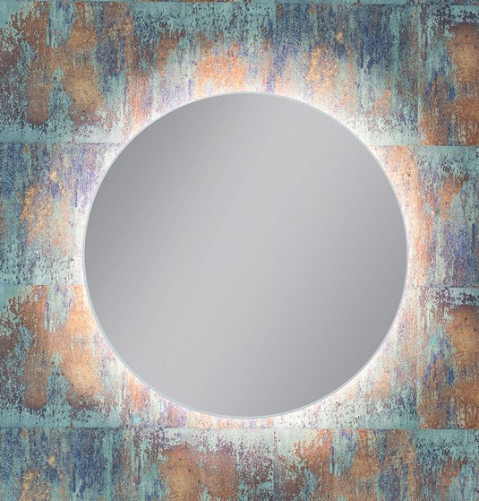 Kraft Soft AMB lustro okrągłe fi 90 z podświetleniem LED biały mat