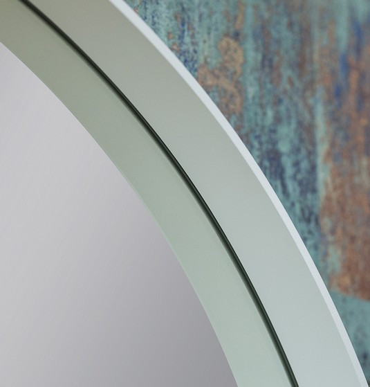 Kraft Olymp AMB lustro okrągłe fi 60 cm z podświetleniem LED biały mat