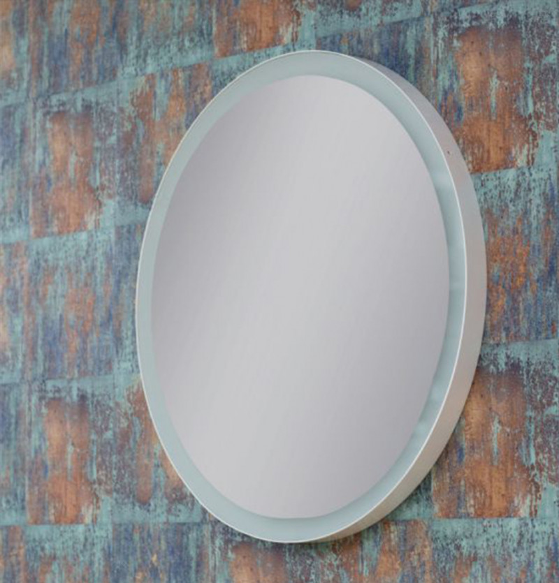 Kraft Orbit Lustro okrągłe fi 60 cm z podświetleniem Led biały mat