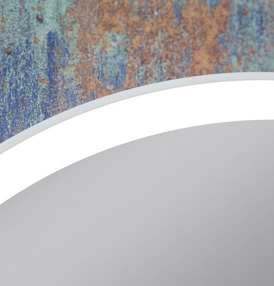 Kraft Soft LUX lustro okrągłe fi 80 z podświetleniem LED biały mat