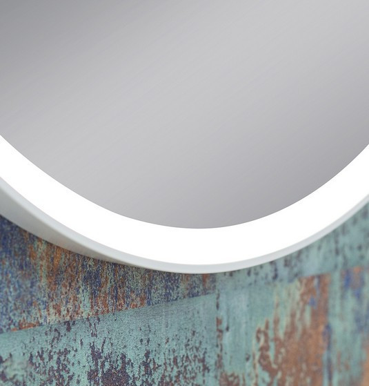 Kraft Soft LUX lustro okrągłe fi 80 z podświetleniem LED biały mat