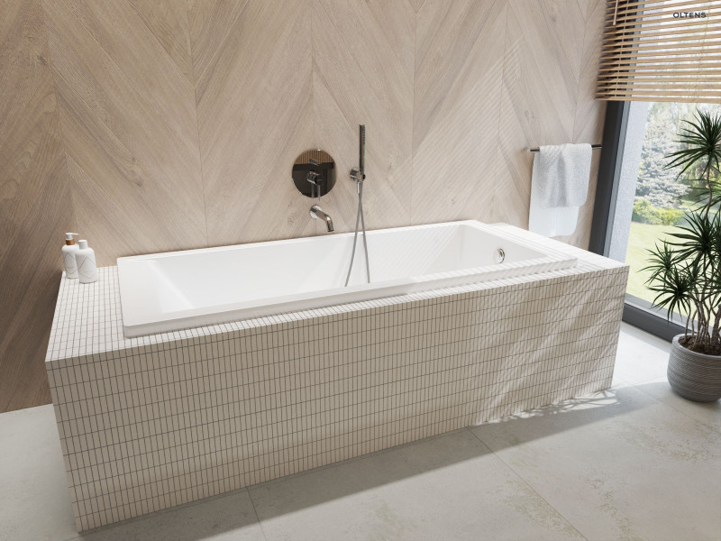 Oltens Hamnes komplet zestaw wannowy podtynkowy z wylewką i słuchawką chrom 36609100