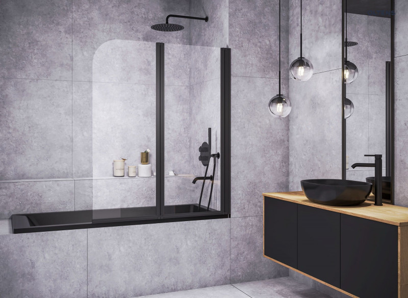 Oltens Hamnes Thin umywalka 49,5x35,5 cm nablatowa owalna z powłoką SmartClean czarny matowy 40819300