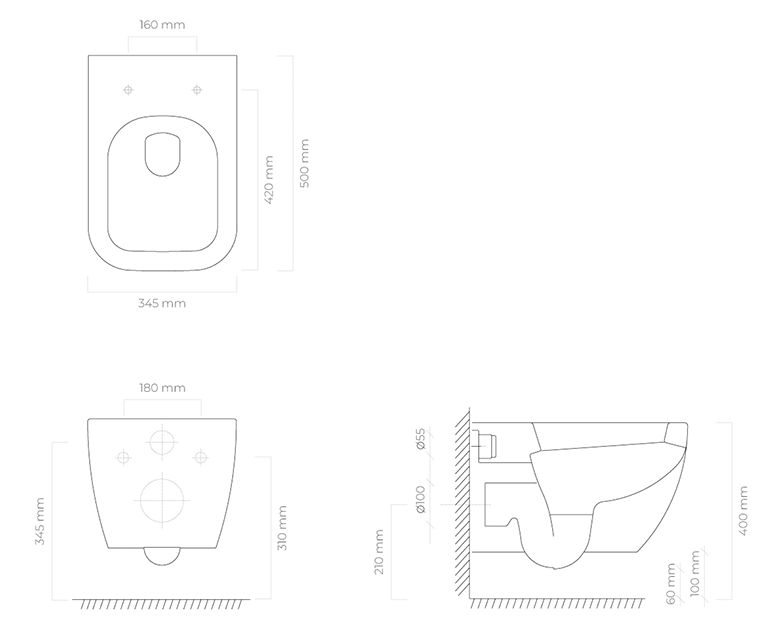 Oltens Vernal zestaw muszla WC wisząca PureRim z powłoką SmartClean z deską wolnoopadającą Slim 42507000