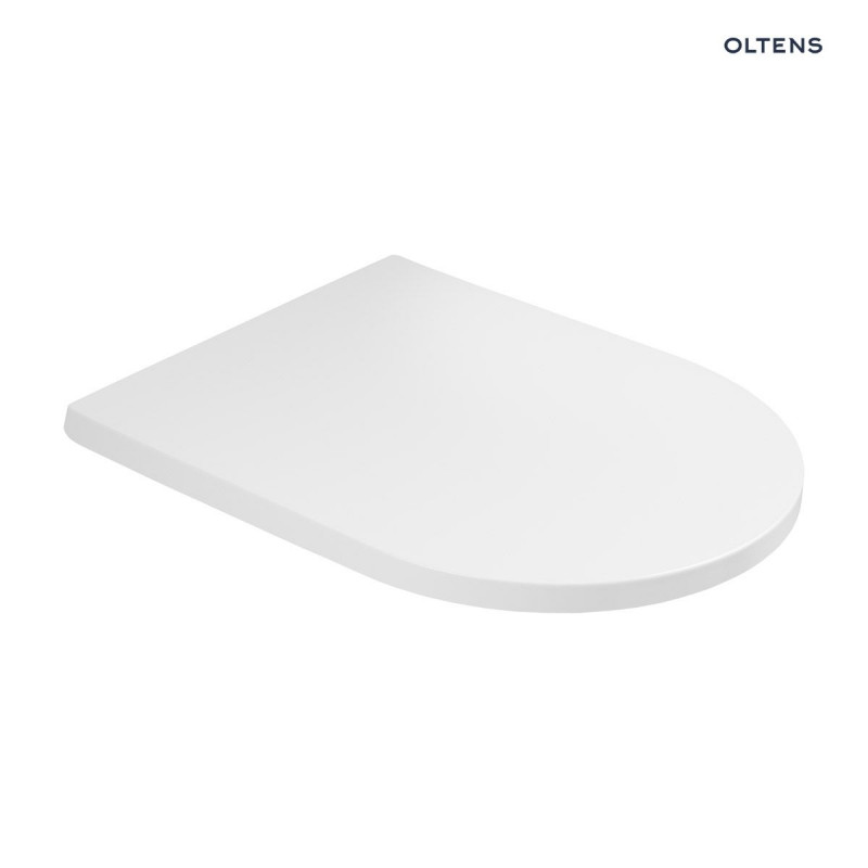 Oltens Hamnes zestaw muszla wisząca PureRim z powłoką SmartClean z deską wolnoopadającą biały 42514000