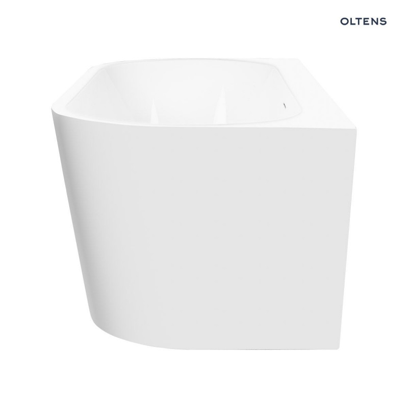 Oltens Hulda wanna wolnostojąca 160x75 cm przyścienna akryl biały połysk 12020000