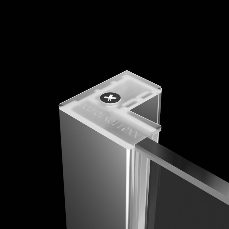 Radaway Essenza KDJ+S drzwi otwierane lewe 120 cm do kompletowania ze ściankami chrom przeźroczyste Easy Clean 1385024-01-01L