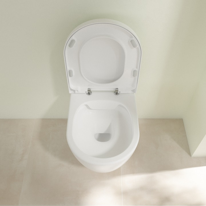 Villeroy&Boch Avento DirectFlush muszla wisząca + deska wolnoopadająca Stone White CeramicPlus 5656HRRW