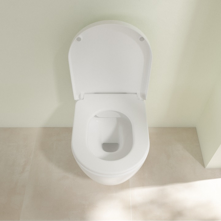 Villeroy&Boch Avento DirectFlush muszla wisząca + deska wolnoopadająca Stone White CeramicPlus 5656HRRW