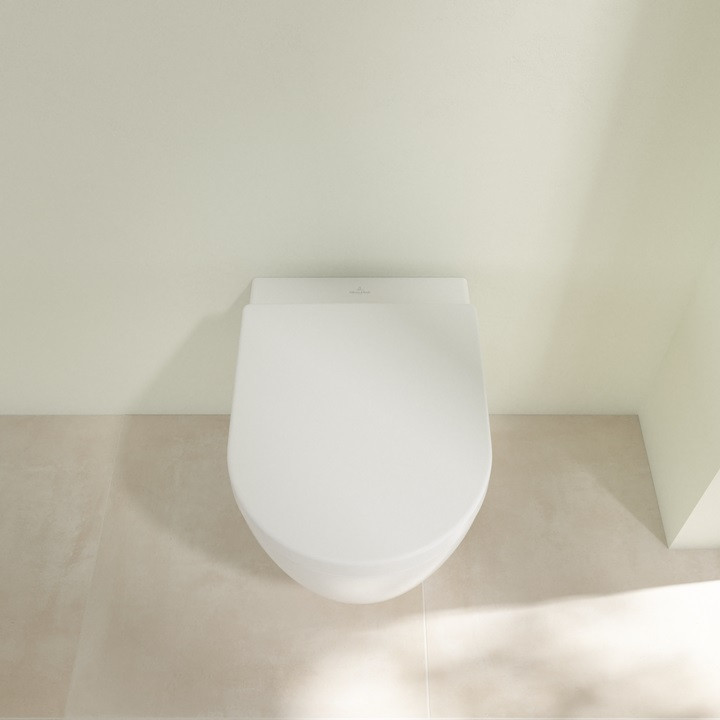 Villeroy&Boch Avento DirectFlush muszla wisząca + deska wolnoopadająca Stone White CeramicPlus 5656HRRW