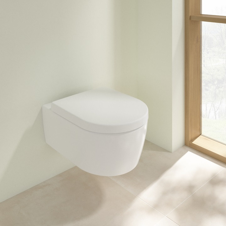 Villeroy&Boch Avento DirectFlush muszla wisząca + deska wolnoopadająca Stone White CeramicPlus 5656HRRW