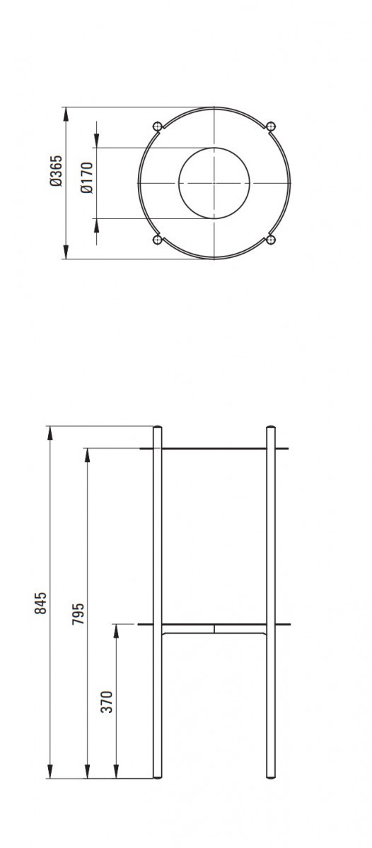 Deante Silia konsola łazienkowa stojąca stal szczotkowana CKSF36A