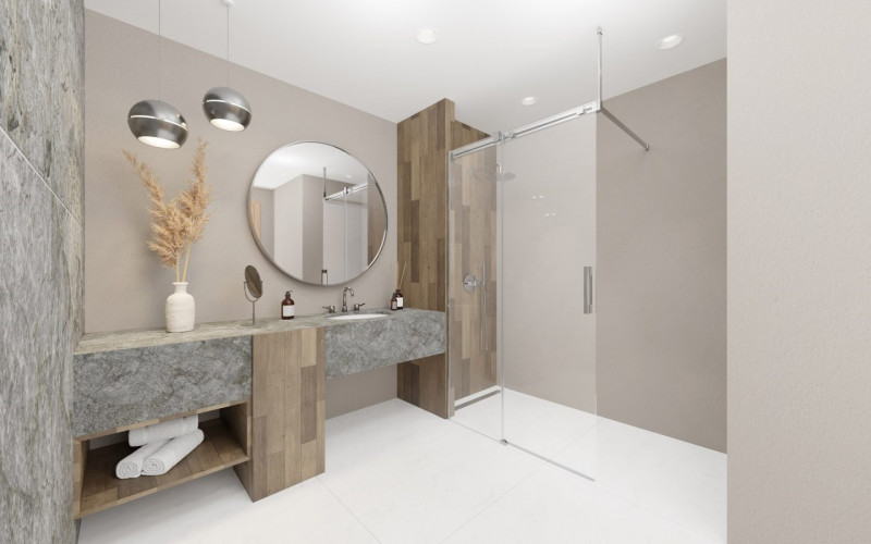 Radaway Espera Pro kabina typu Walk-In ścianka przesuwna lewa 120 cm chrom przeźroczyste Easy Clean 10090120-01-01L + 10094120-01-01L