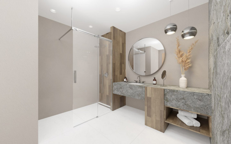 Radaway Espera Pro kabina typu Walk-In ścianka przesuwna prawa 110 cm chrom przeźroczyste Easy Clean 10090110-01-01R + 10094110-01-01R