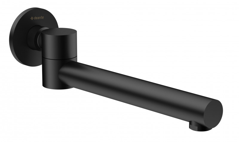 Deante Cascada wylewka wannowa składana okrągła czarny matowy NACN87K