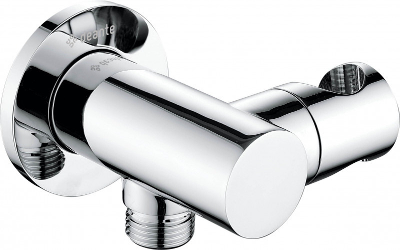 Deante Cascada przyłącze kątowe okrągłe z uchwytem na słuchawkę chrom NAC057K