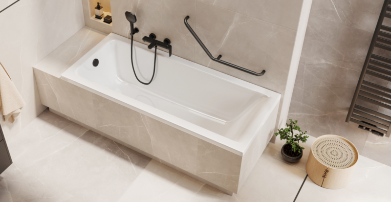 Excellent Savia wanna prostokątna 170x70 z nogami WANL.SAV17WH