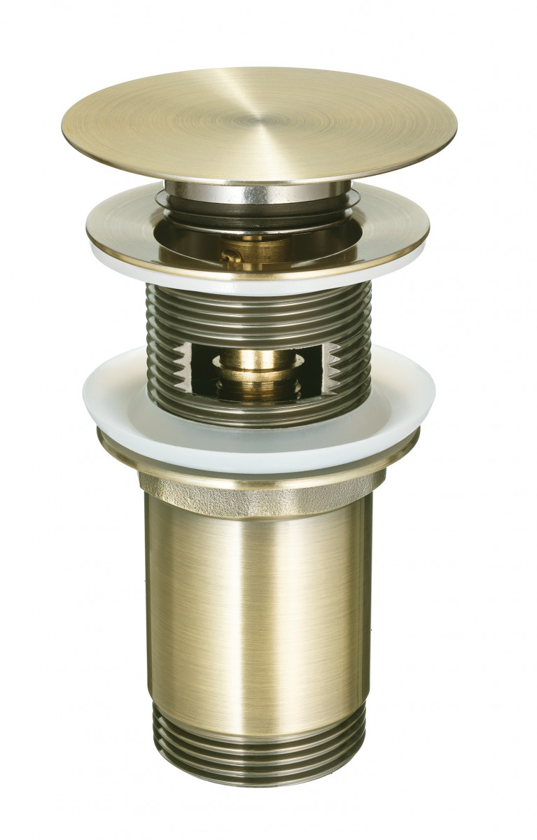 Deante korek umywalkowy click-clack uniwersalny okrągły mosiądz NHCM10U