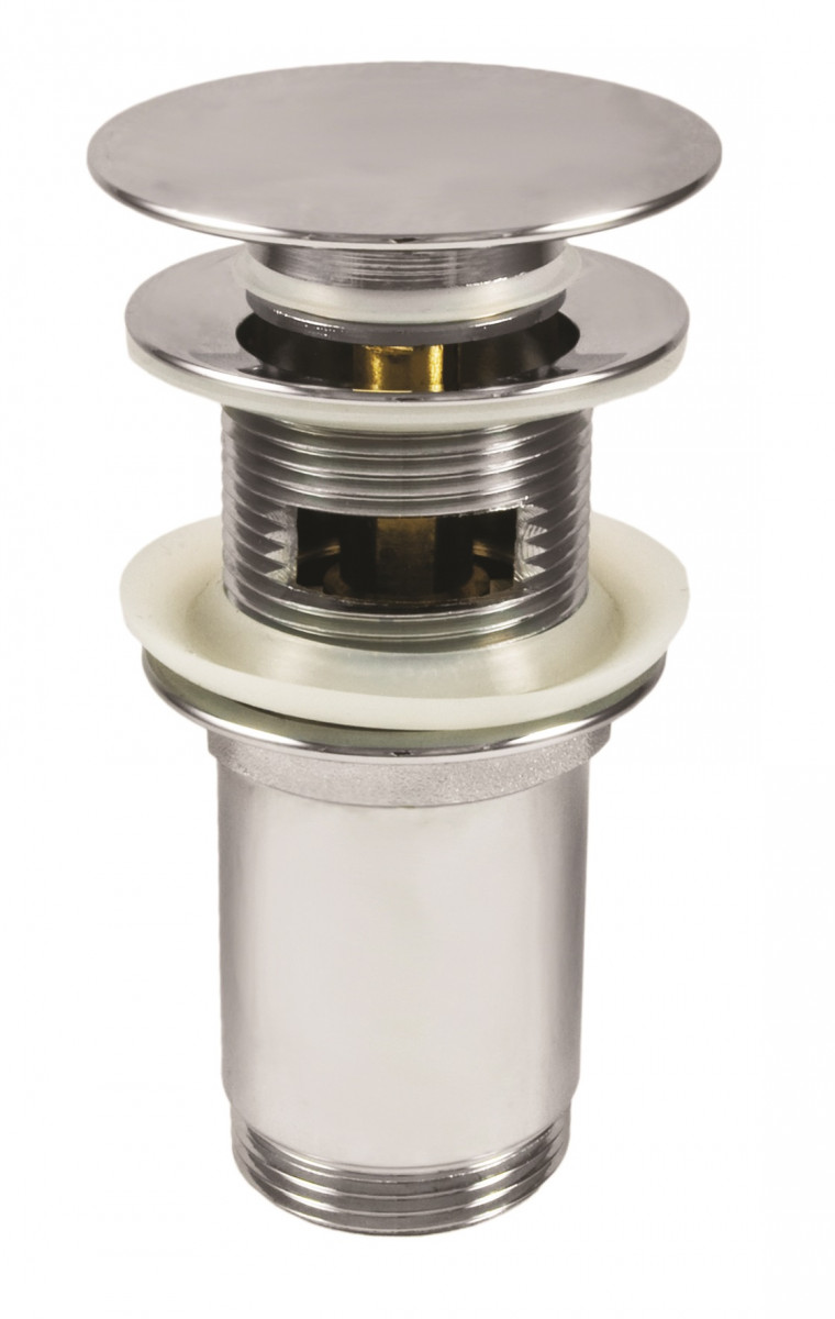 Deante korek umywalkowy click-clack uniwersalny okrągły chrom NHC010U