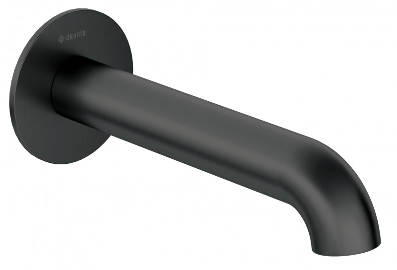 Deante Silia bateria wylewka wannowa czarny matowy NQSN81K