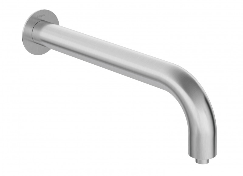 Deante Silia ramię prysznicowe ścienne 380 mm stal szczotkowana NQSF41K