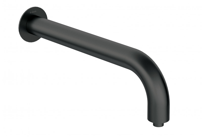 Deante Silia ramię prysznicowe ścienne 380 mm czarny matowy NQSN41K