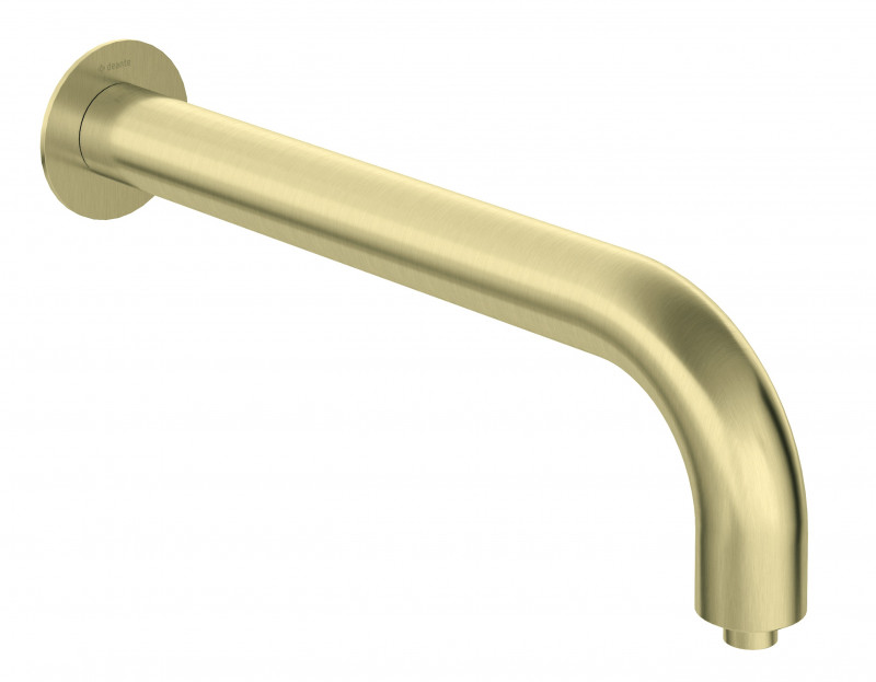 Deante Silia ramię prysznicowe ścienne 380 mm złoto szczotkowane NQSR41K