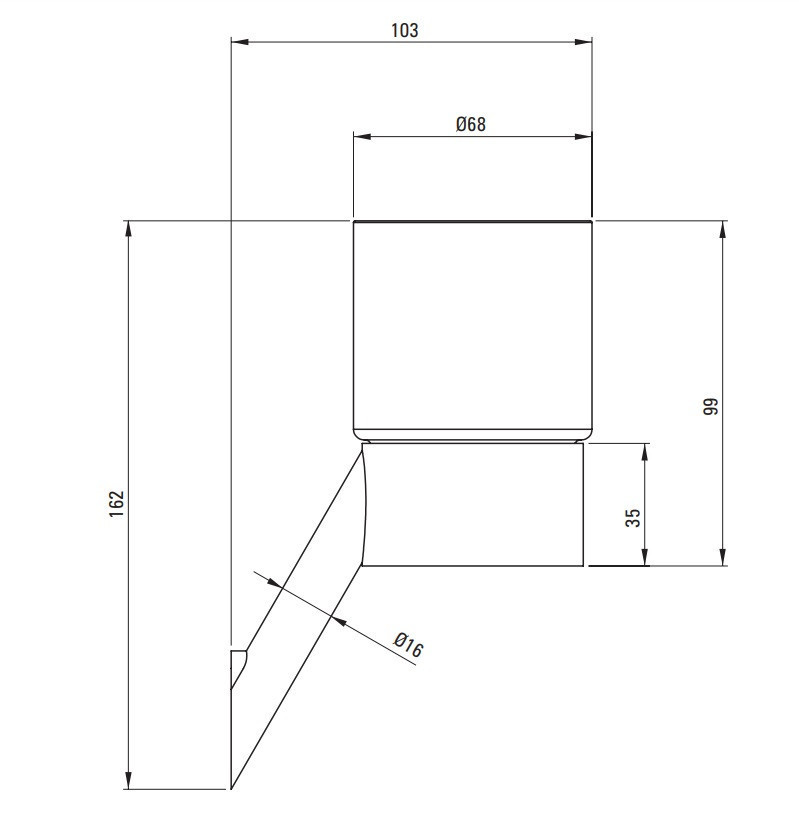 Deante Silia kubek wiszący titanium ADID911