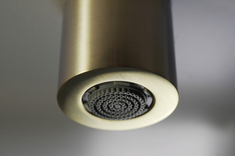 Deante Silia deszczownica głowica prysznicowa 1-funkcyjna złoty szczotkowany NQSR30K