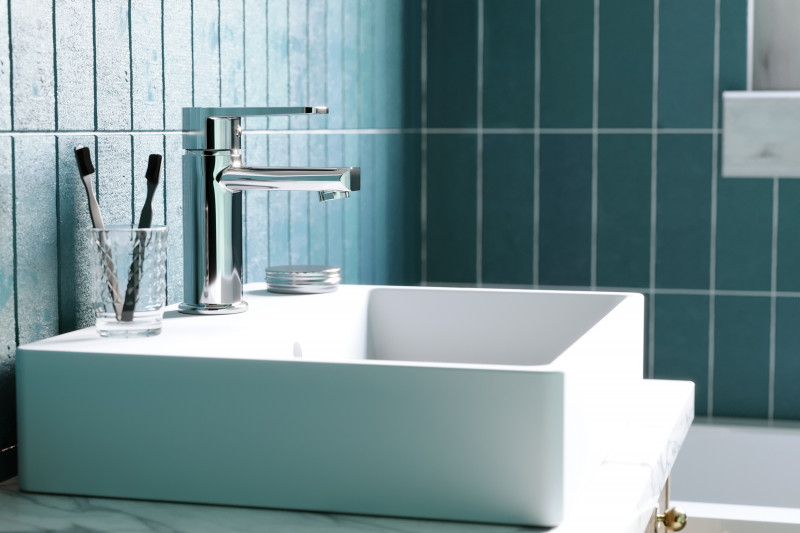 Deante Tubo bateria umywalkowa chrom połysk BUT020M