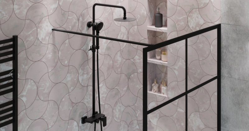 Excellent Fabrika wspornik do ścianki Walk-in czarny KAEX.CZ.WSPO.1200