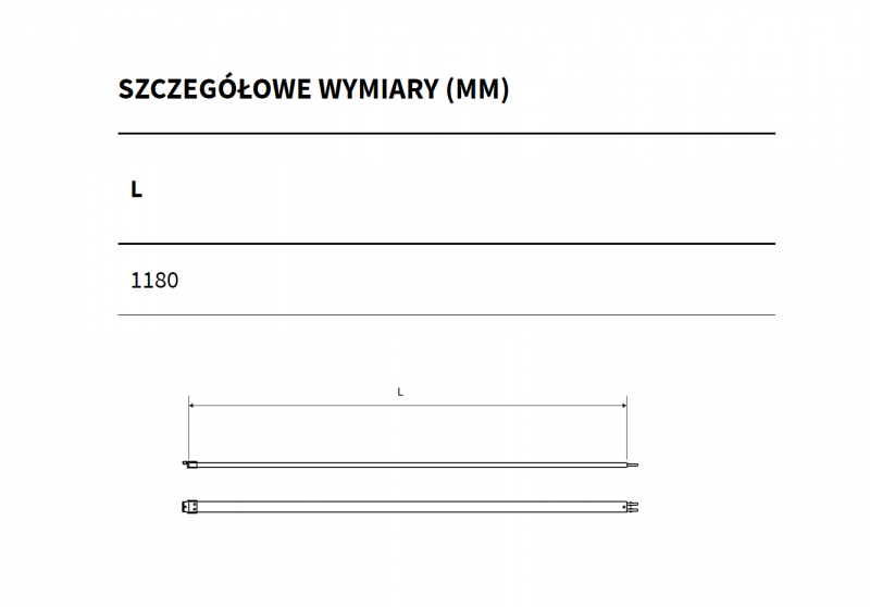Excellent Fabrika wspornik do ścianki Walk-in czarny KAEX.CZ.WSPO.1200