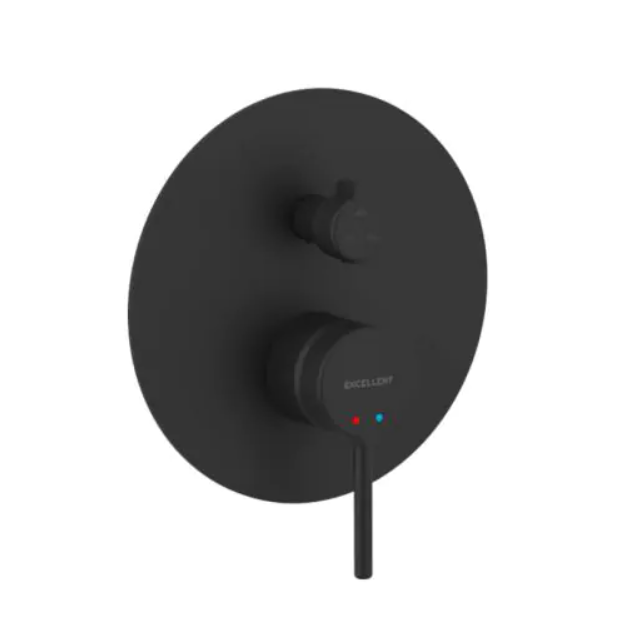 Excellent Pi podtynkowa bateria 3-drożna czarny mat AREX.1247BL
