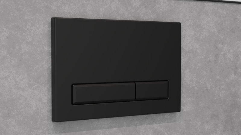 Excellent Gravio przycisk do stelaża WC czarny INEX.GR220.150.BL