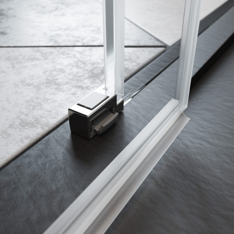 Radaway Espera Pro kabina typu Walk-In ścianka przesuwna lewa 110 cm chrom przeźroczyste Easy Clean 10090110-01-01L + 10094110-01-01L