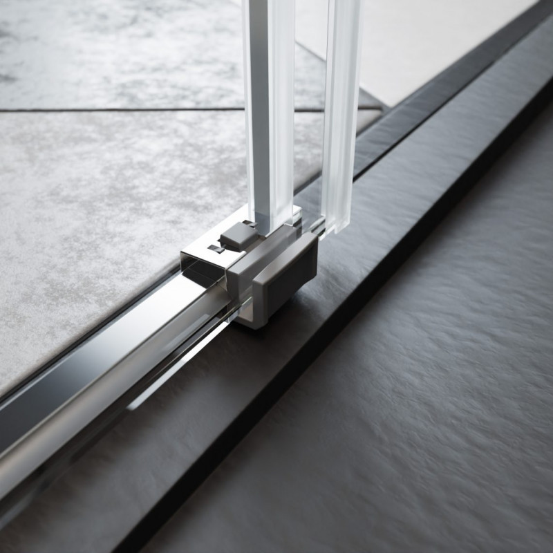 Radaway Espera Pro kabina typu Walk-In ścianka przesuwna prawa 120 cm chrom przeźroczyste Easy Clean 10090120-01-01R + 10094120-01-01R