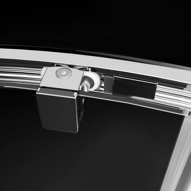 Radaway Premium Pro PDD kabina półokrągła 90x90 drzwi przesuwne chrom przeźroczyste Easy Clean 1013000-01-01 + 1013200-01-01