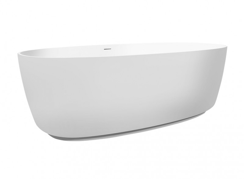 Cristalstone Separado Cinco wanna wolnostojąca 180x90 cm biały matowy, satynowy mat