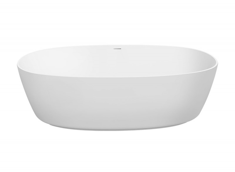 Cristalstone Separado Cinco wanna wolnostojąca 180x90 cm biały matowy, satynowy mat