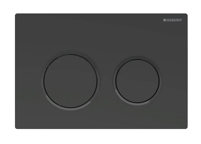 Geberit Omega 20 przycisk do stelaża czarny matowy / czarny / czarny matowy 115.085.16.1