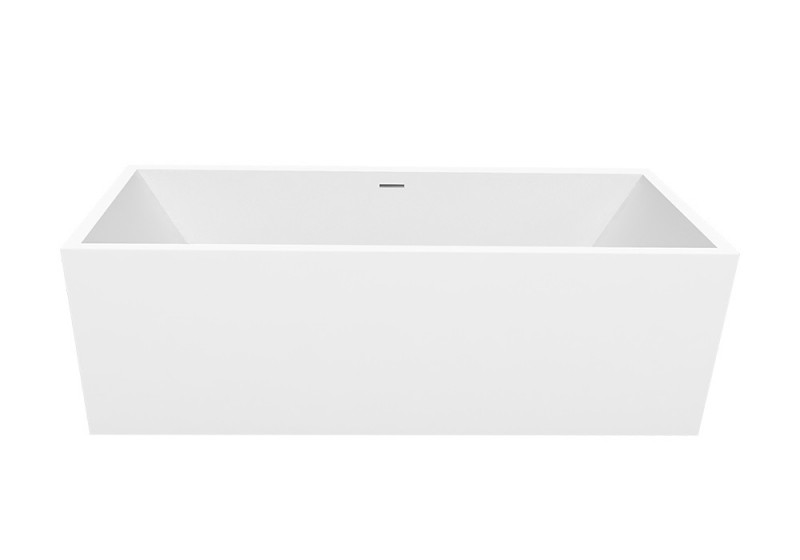 Cristalstone Linea Ideal wanna wolnostojąca 170x80 cm biały matowy, satynowy mat W1700-WRT4