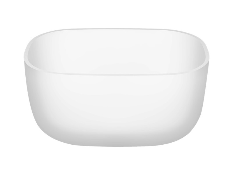 Cristalstone Separado Vidrio Cuatro umywalka stawiana na blat 60x40 cm biały satynowy mat VID-CUA