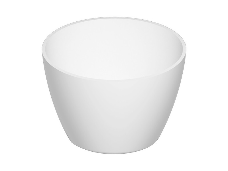 Cristalstone Separado Vidrio Uno umywalka stawiana na blat 45x35 cm biały satynowy mat VID-UNO