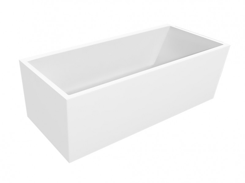 Cristalstone Linea Ideal wanna wolnostojąca 170x80 cm biały matowy, satynowy mat W1700-WRT4