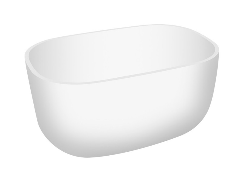 Cristalstone Separado Vidrio Cuatro umywalka stawiana na blat 60x40 cm biały satynowy mat VID-CUA