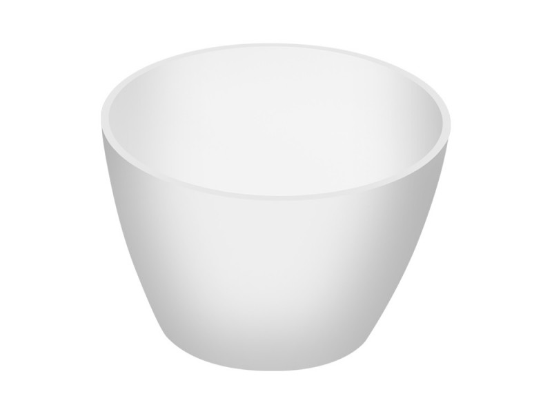 Cristalstone Separado Vidrio Uno umywalka stawiana na blat 45x35 cm biały satynowy mat VID-UNO