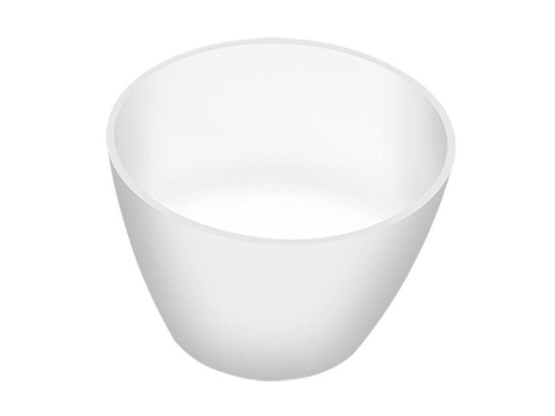 Cristalstone Separado Vidrio Uno umywalka stawiana na blat 45x35 cm biały satynowy mat VID-UNO