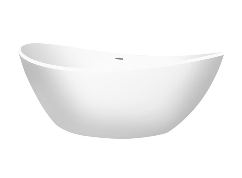Cristalstone Separado Tres wanna wolnostojąca 170x100 cm biały matowy, satynowy mat STR1700