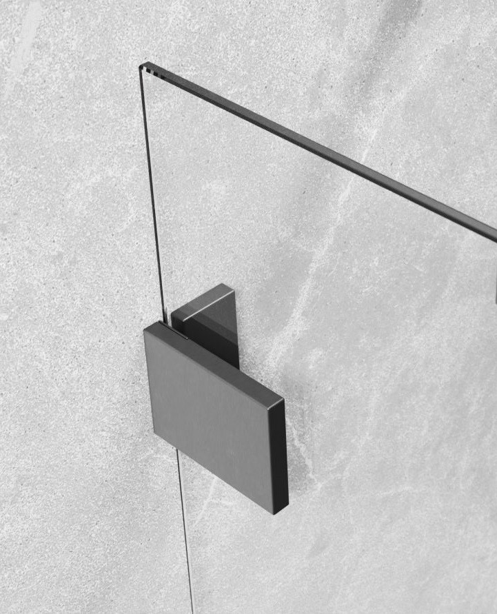 Radaway Essenza Pro Brushed GunMetal kabina typu Walk-In 75 cm gunmetal szczotkowana przeźroczyste Easy Clean 10103075-92-01