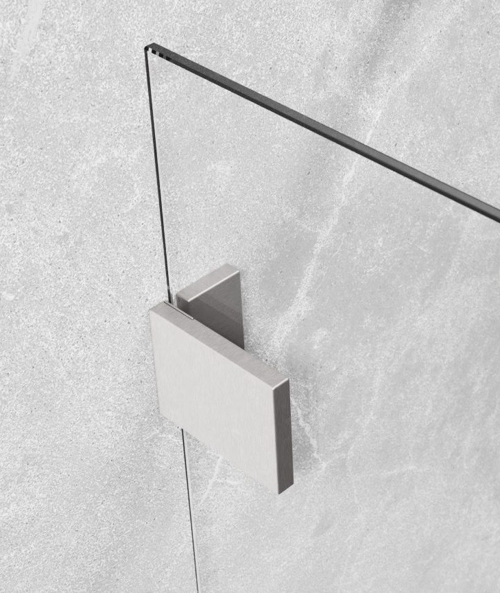 Radaway Essenza Pro Brushed Nickel kabina typu Walk-In 100 cm nikiel szczotkowana przeźroczyste Easy Clean 10103100-91-01